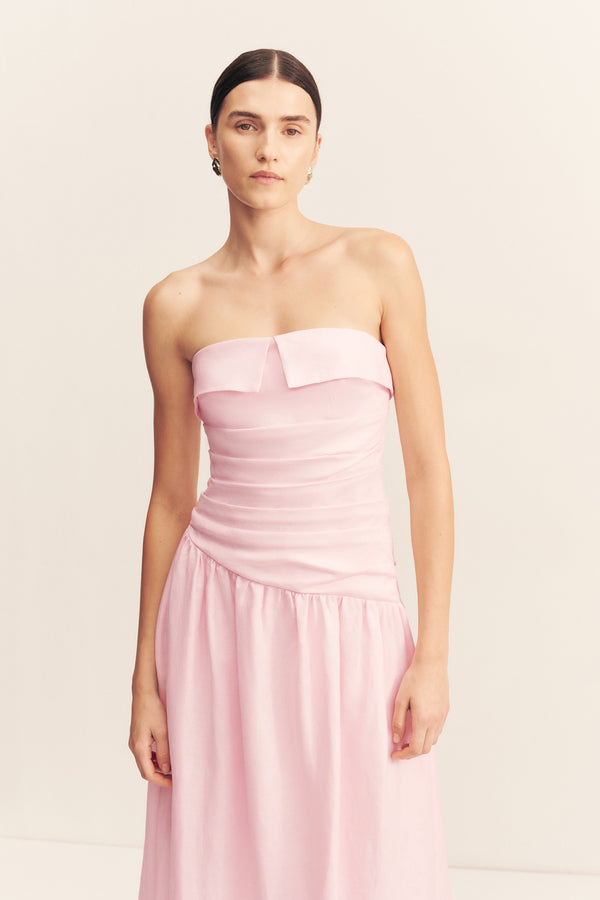 GIGI STRAPLESS MAXI DRESS - SAKURA