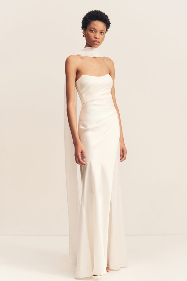 LUCENT SCARF - IVORY_A