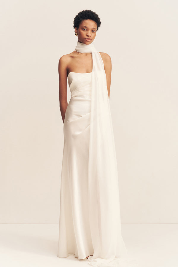 LUCENT SCARF - IVORY_F1