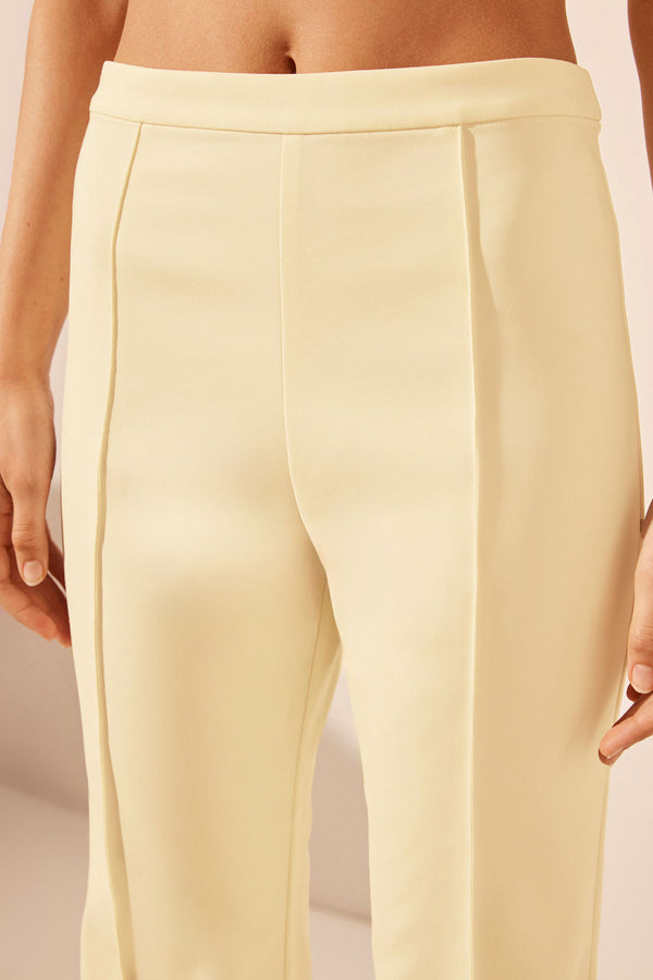 LANI BOOT CUT FLARED PANT - VANILLA_D