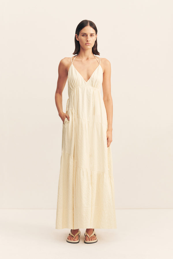 ELIO TIERED MAXI DRESS