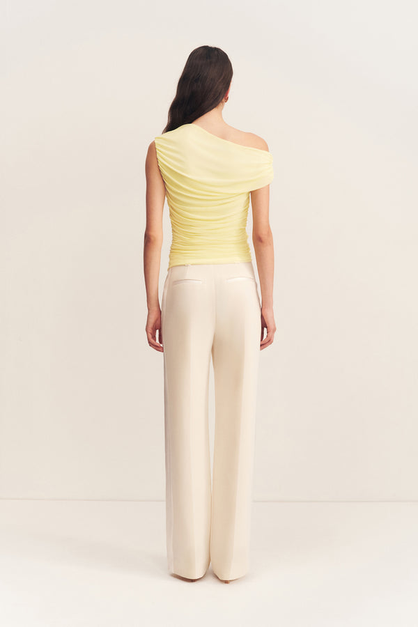 MIRA OFF SHOULDER TOP - SHERBET YELLOW_B