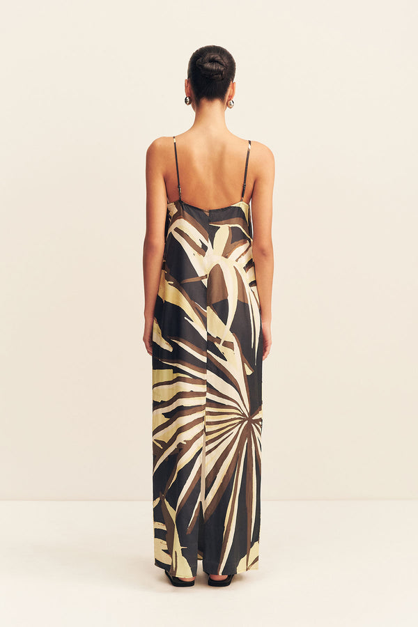 ECLIPSE SILK VISCOSE SLIP MAXI DRESS