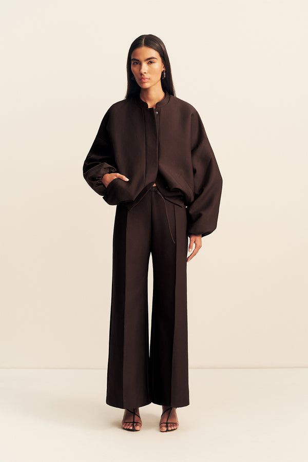 OTIS OVERSIZED BOMBER JACKET - RISTRETTO