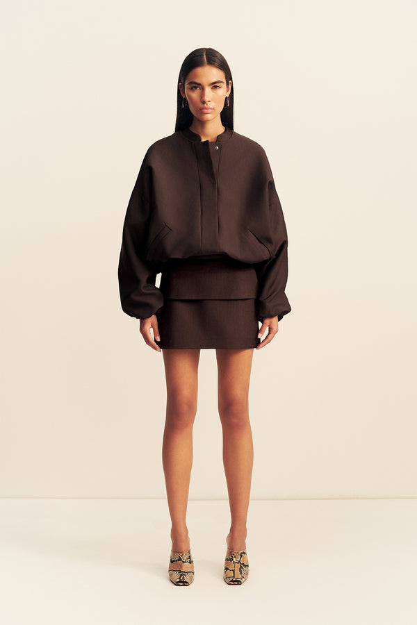 OTIS BOMBER JACKET - RISTRETTO_F