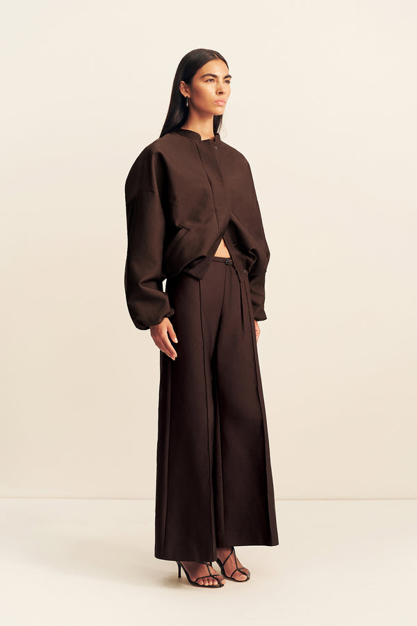 OTIS OVERSIZED BOMBER JACKET - RISTRETTO