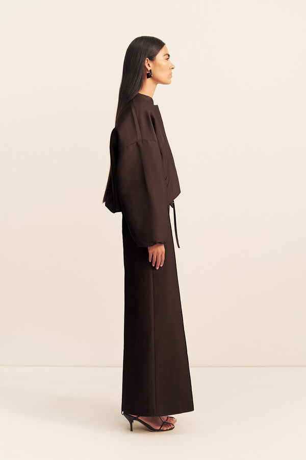 OTIS OVERSIZED BOMBER JACKET - RISTRETTO