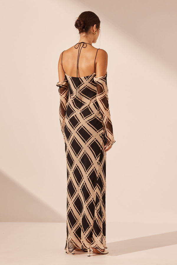 RICO OFF THE SHOULDER TIE MAXI DRESS_B