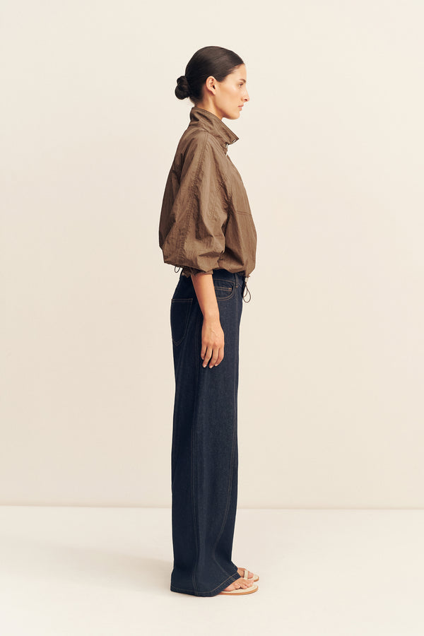MALIKA NYLON PARACHUTE JACKET - BRONZE