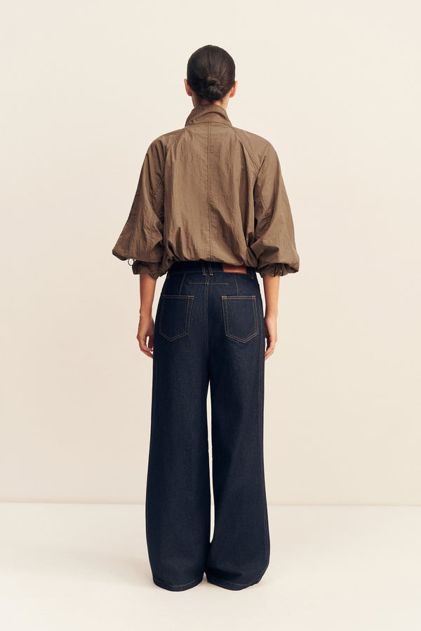 MALIKA NYLON PARACHUTE JACKET - BRONZE