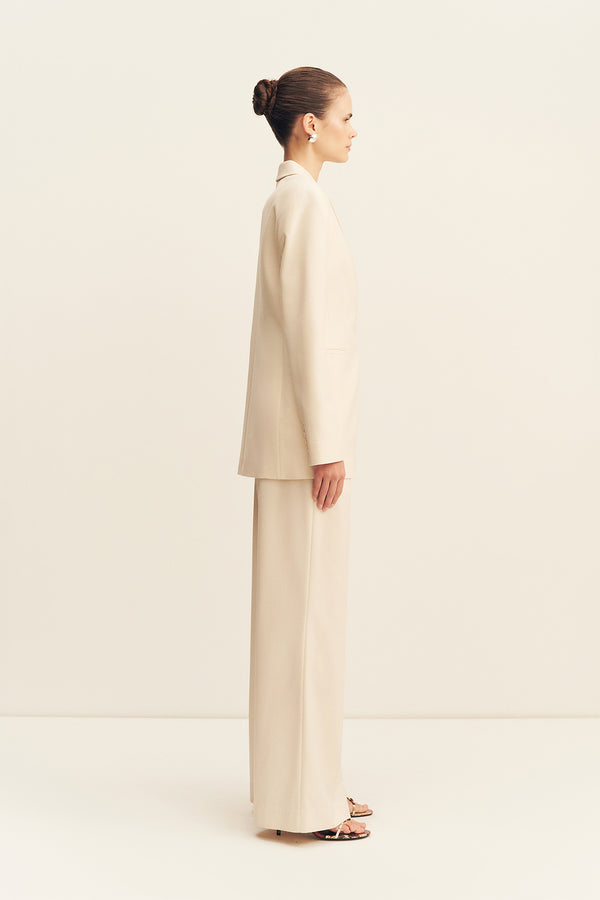 ASHER HOURGLASS BLAZER - WHITE SWAN