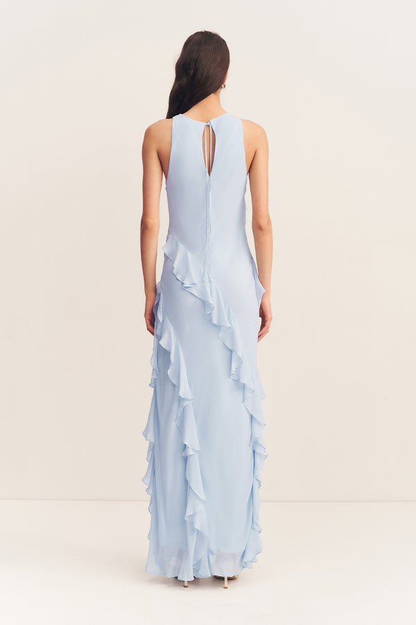EMORY RUFFLE MAXI DRESS - ARCADIAN BLUE_B