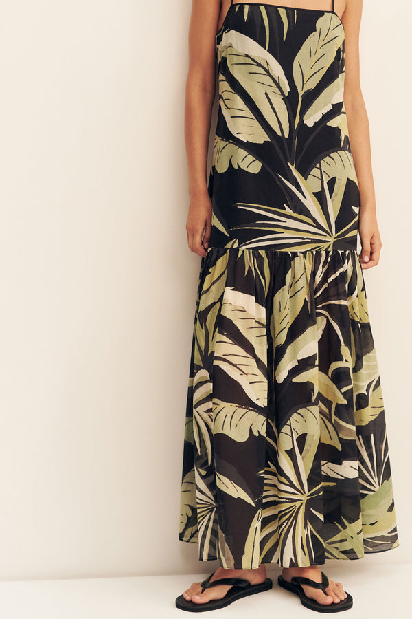 CELINA COTTON VOILE MAXI DRESS