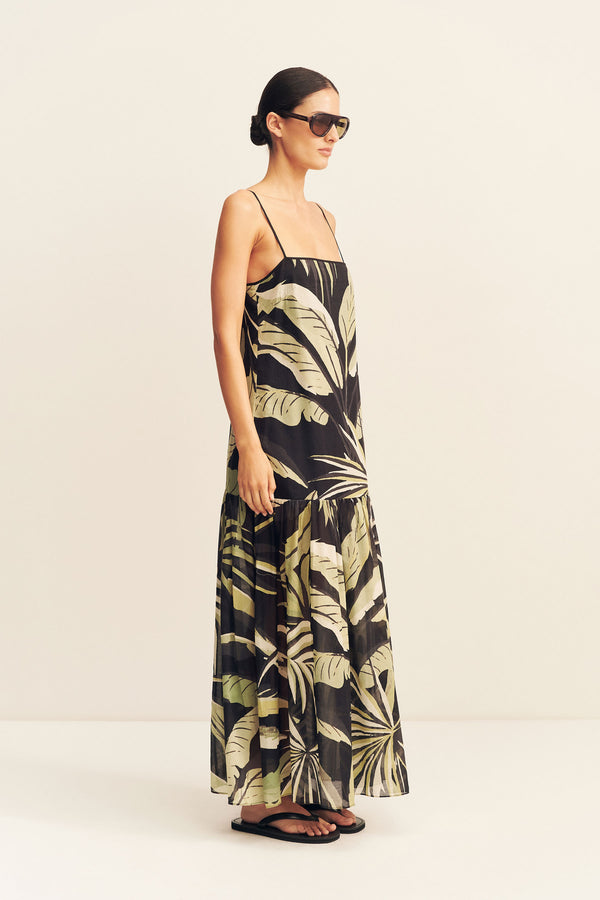 CELINA COTTON VOILE MAXI DRESS