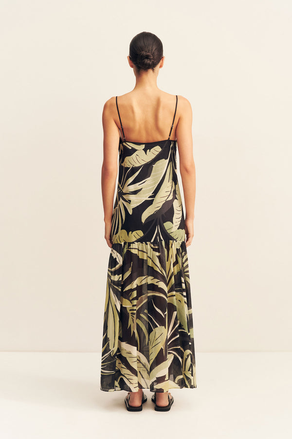 CELINA COTTON VOILE MAXI DRESS
