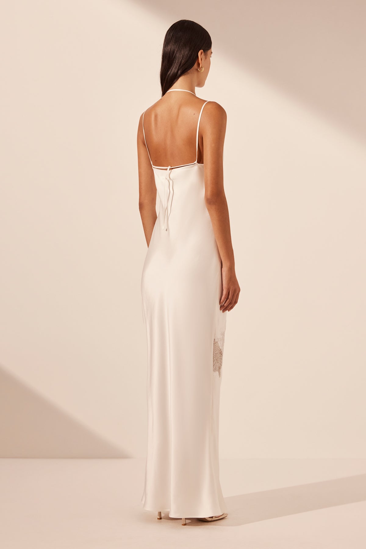 STRATUS LACE PANELLED MAXI DRESS - IVORY_B