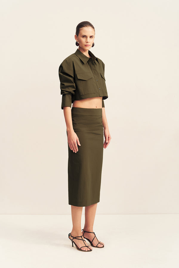 CAMPBELL MIDI SKIRT - JUNGLE