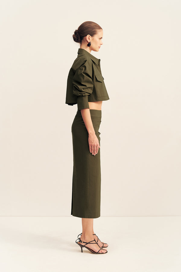 CAMPBELL MIDI SKIRT - JUNGLE