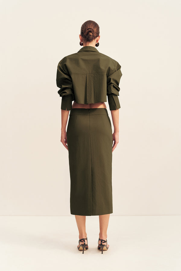 CAMPBELL MIDI SKIRT - JUNGLE