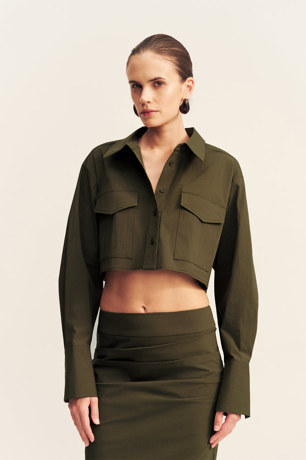 CAMPBELL MIDI SKIRT - JUNGLE