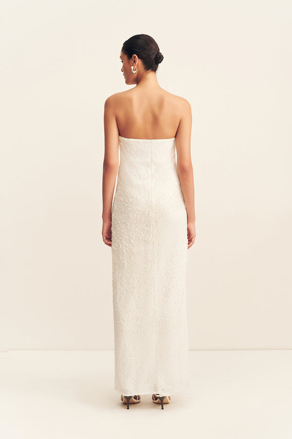 AMERIE STRAPLESS MAXI DRESS - GLISTEN