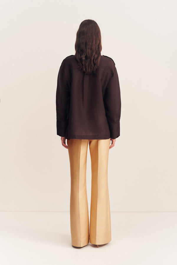 CELESTE SHIRT - GANACHE_B