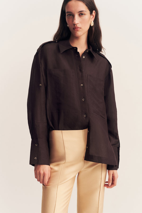 CELESTE SHIRT - GANACHE_D