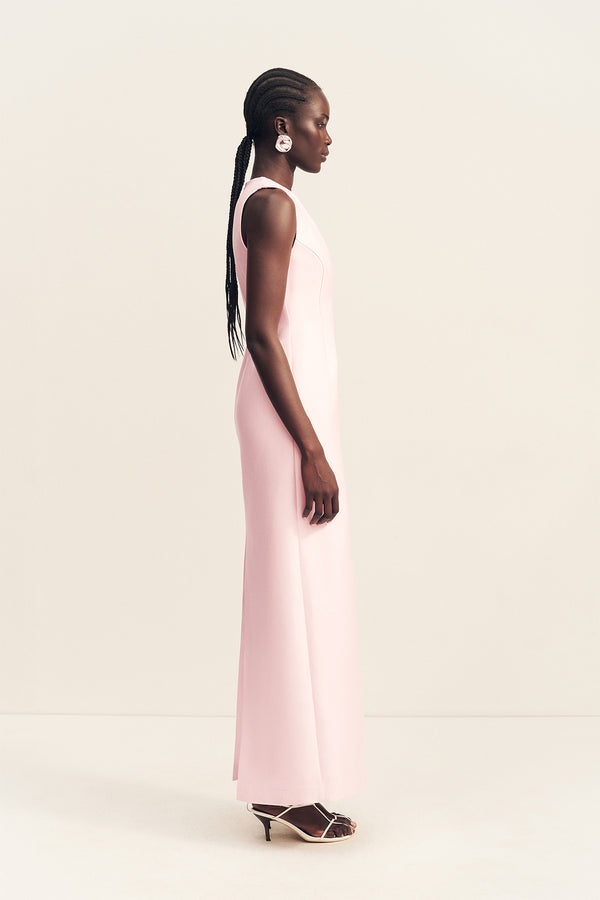 OTIS PLUNGED FITTED MAXI DRESS - FAIRYFLOSS