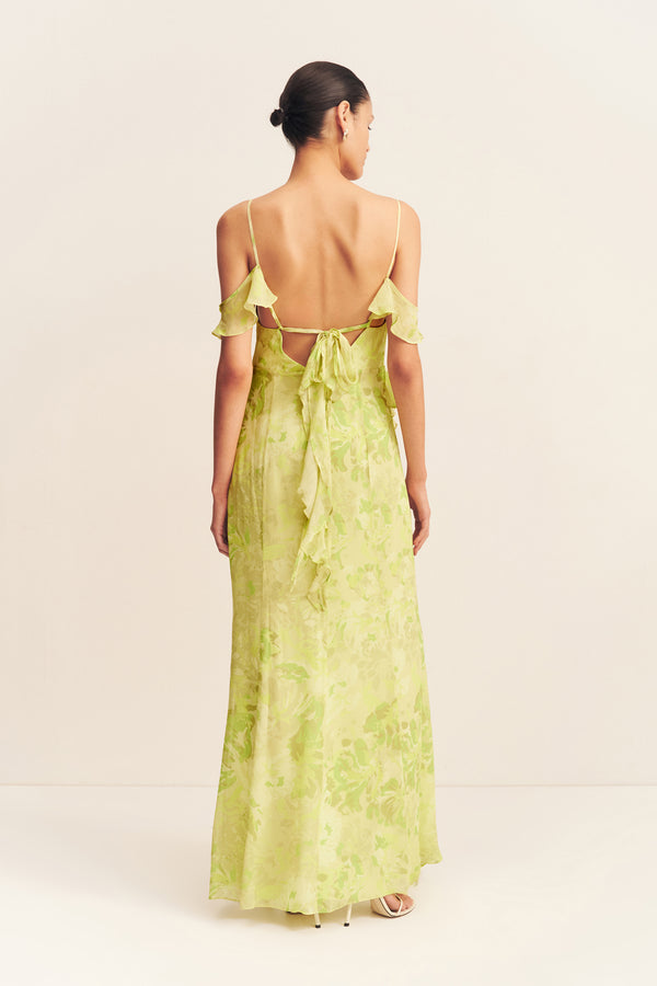 MILLER RUFFLE COWL MAXI DRESS_B