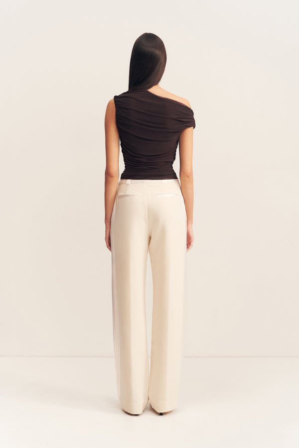 MIRA OFF SHOULDER TOP - GANACHE_B