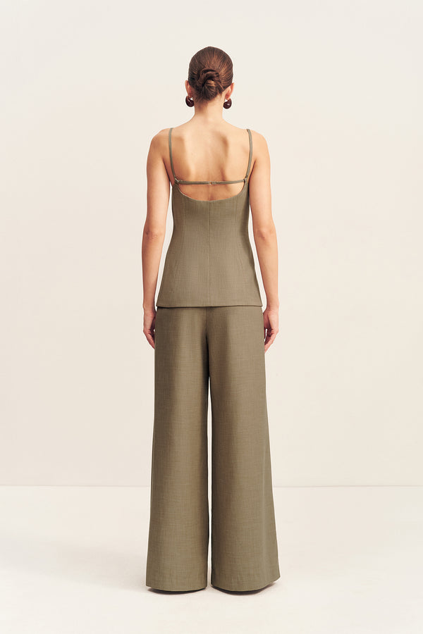 ASHER TAILORED TOP - ROCK