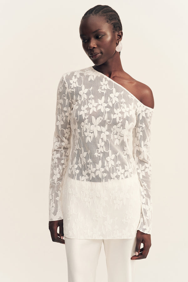 BINX ASYMMETRICAL LONG SLEEVE TOP
