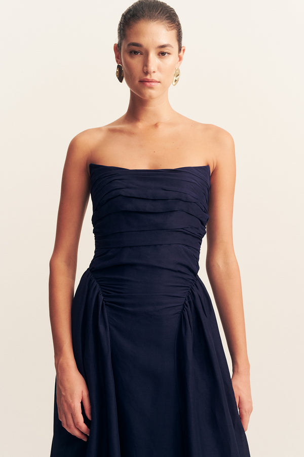 Celeste Strapless Panelled Maxi Dress | Midnight | Dresses Celeste Strapless Panelled Maxi Dress | Midnight | Dresses