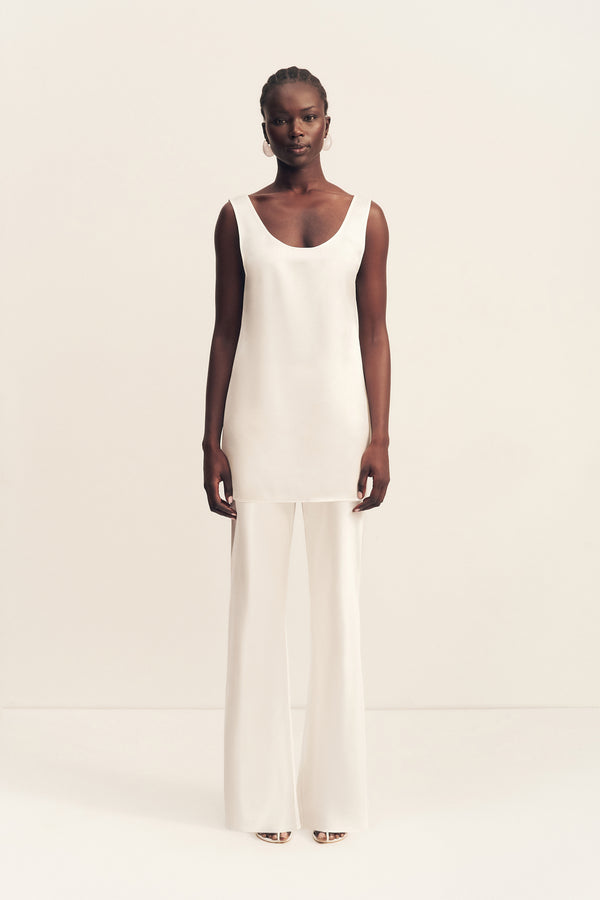 SAVANNA BIAS PANT - IVORY