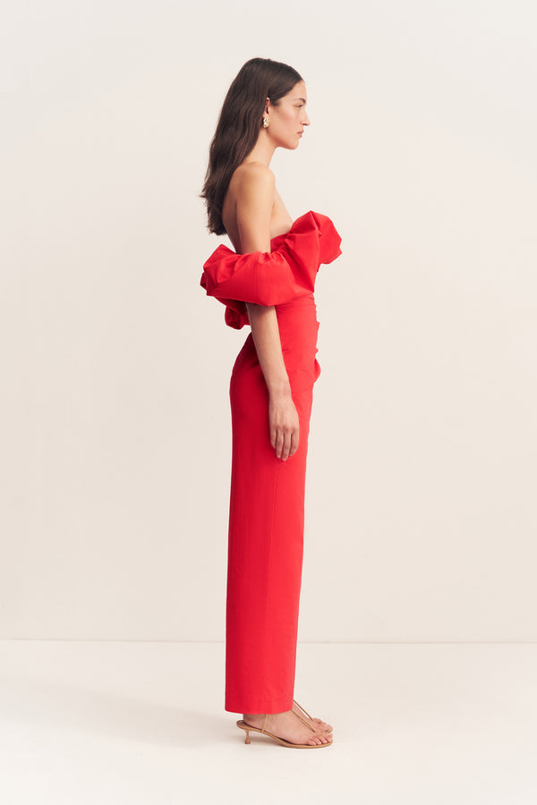 CAMPBELL OFF SHOULDER BUBBLE MAXI DRESS - GOJI_S