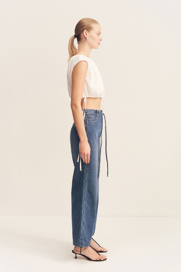 BOYD CROPPED FLARED JEAN - VINTAGE BLUE_S