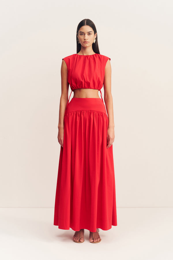 CAMPBELL GATHERED TOP - GOJI_F