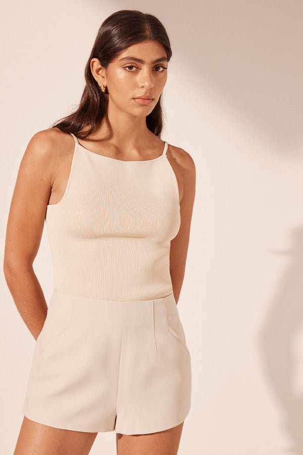 IRENA HOURGLASS SHORTS - BONE_D