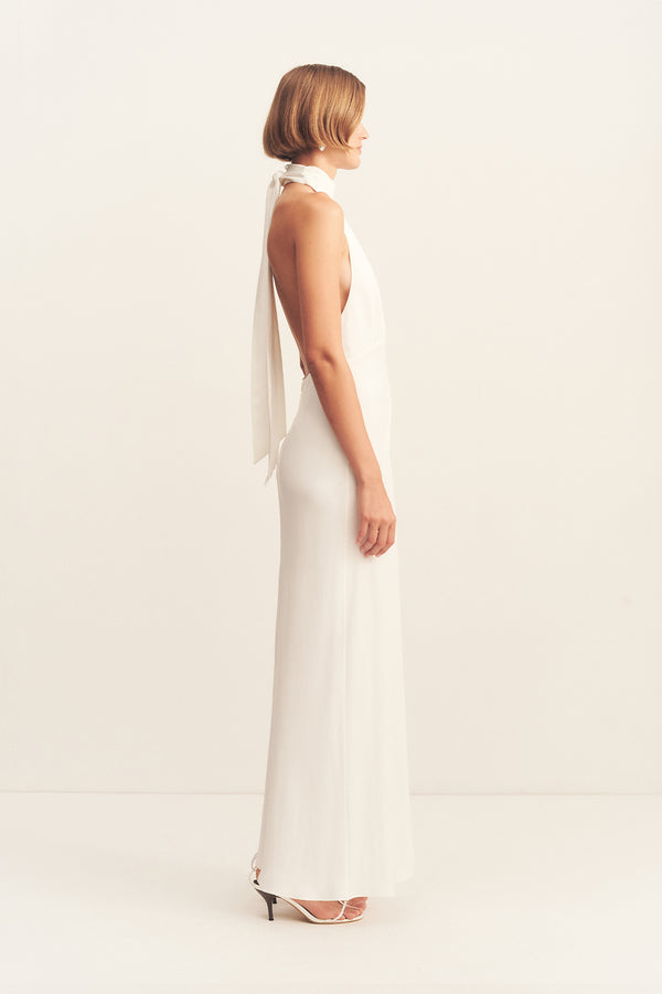 Rio Halter Neck Maxi Dress | Ivory | Dresses | Shona Joy Rio Halter Neck Maxi Dress | Ivory | Dresses | Shona Joy