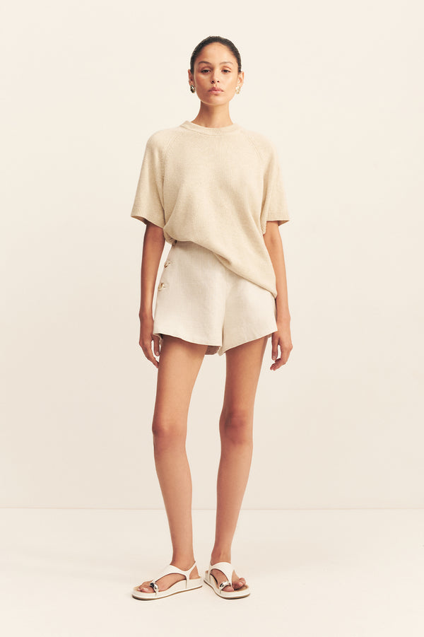 ELLIOT SHORT - PARCHMENT_F