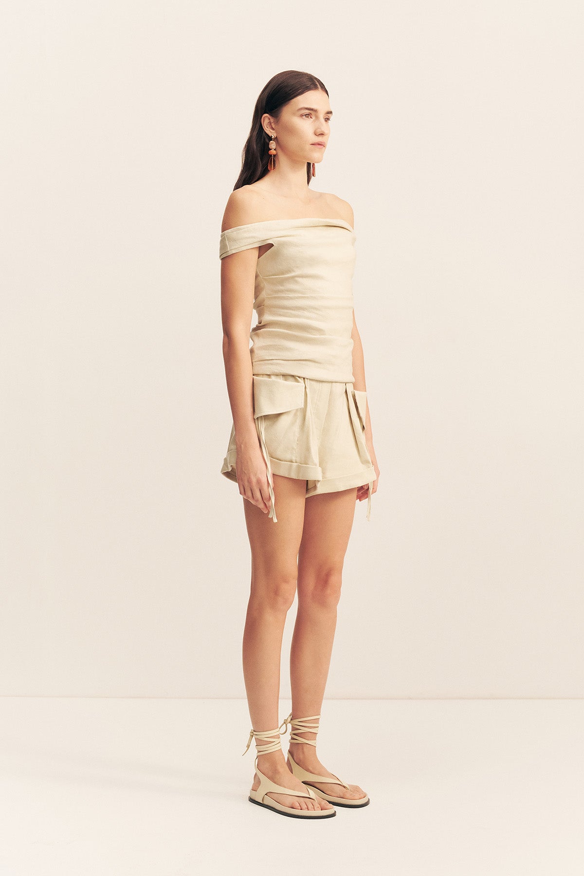 Kasbah Off Shoulder Top | Oyster | Tops | Shona Joy