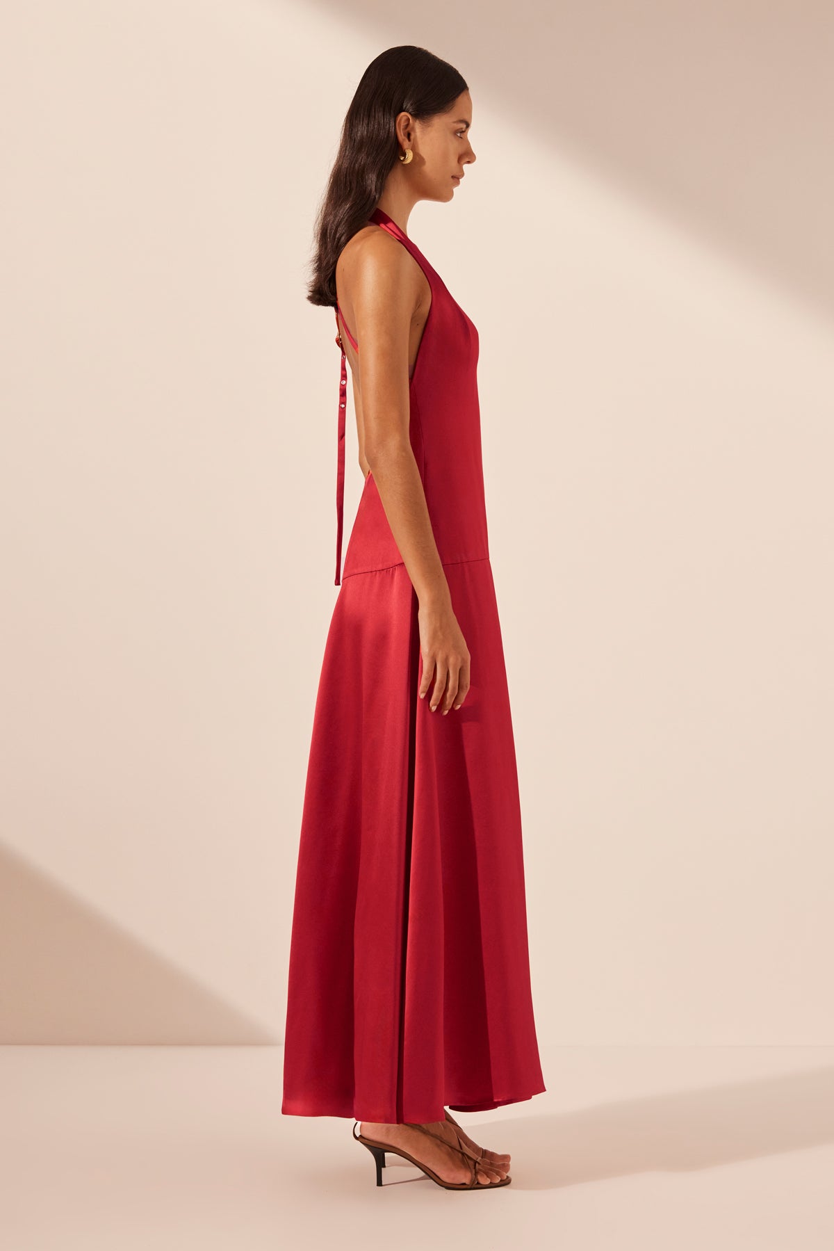 Savanna Halter Open Back Maxi Dress | Chilli | Dresses | Shona Joy