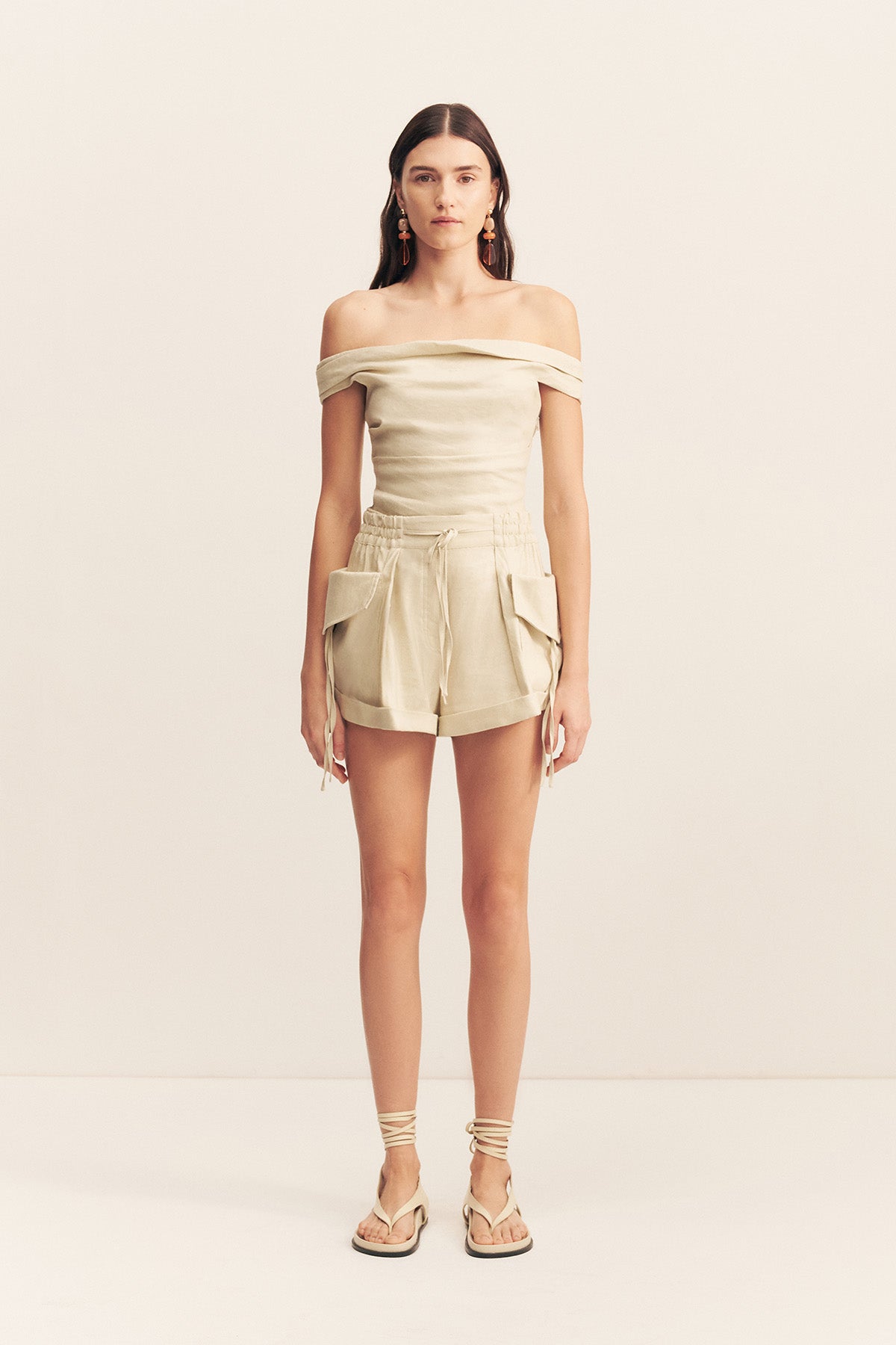 Kasbah Off Shoulder Top | Oyster | Tops | Shona Joy