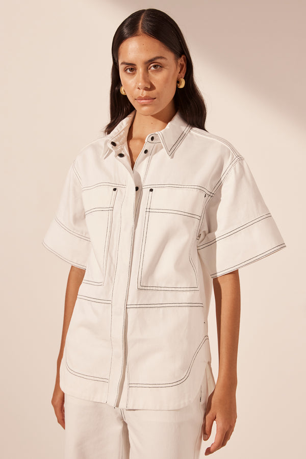 HANA SHORT SLEEVE SHIRT_D
