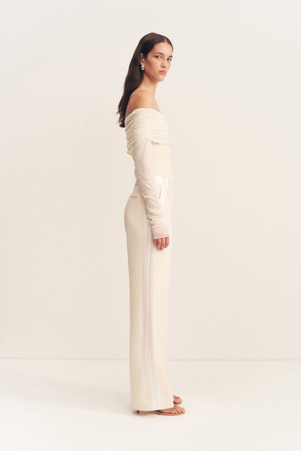 ADRI TUXEDO SIDE PANEL PANT - RICE_S
