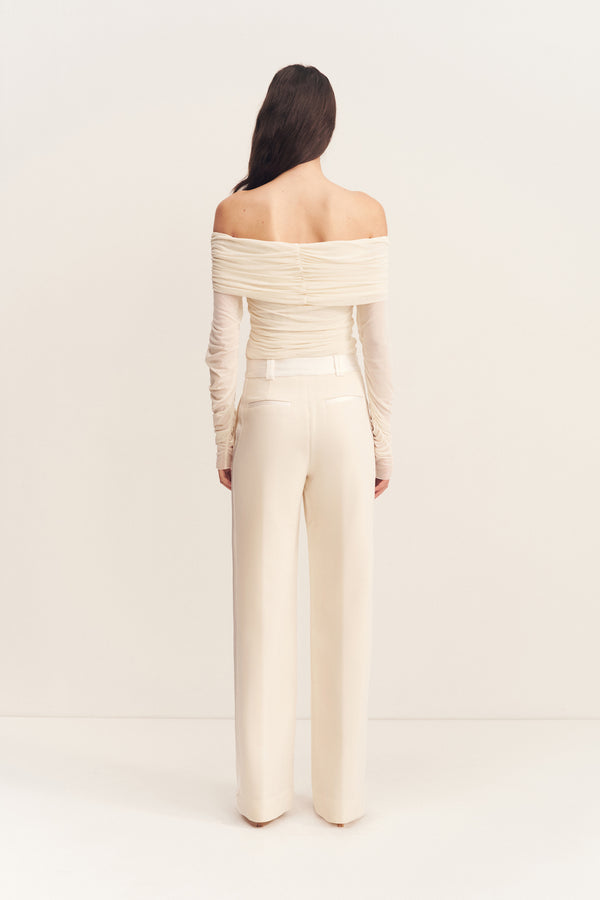 ADRI TUXEDO SIDE PANEL PANT - RICE_B