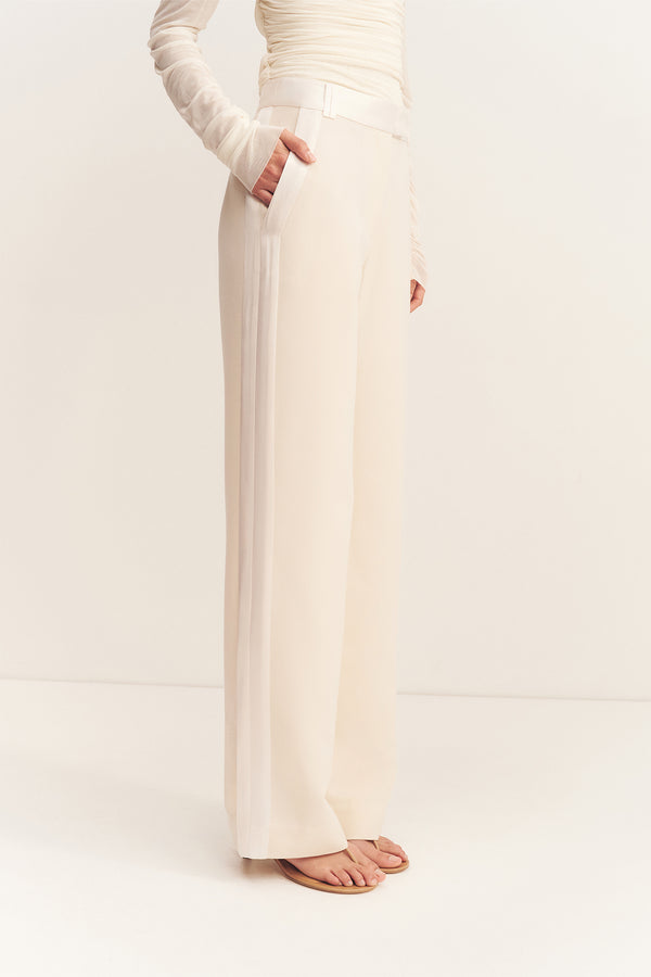 ADRI TUXEDO SIDE PANEL PANT - RICE_D