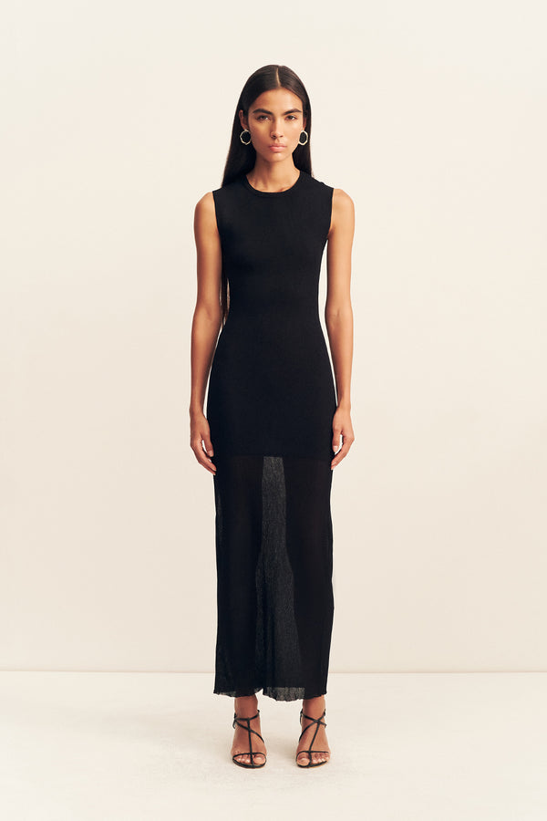 Rohe Cap Sleeve Midi Dress | Black | Dresses | Shona Joy Rohe Cap Sleeve Midi Dress | Black | Dresses | Shona Joy