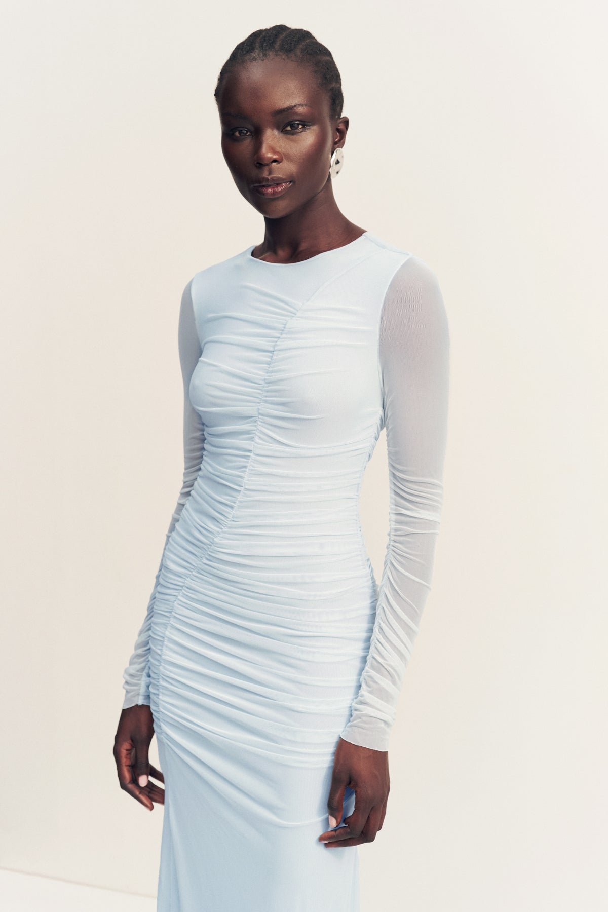 Mira Gathered Maxi Dress | Sky | Dresses | Shona Joy