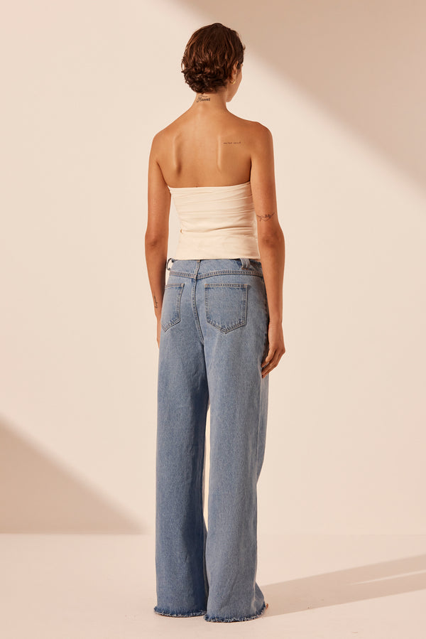 STELLA WIDE LEG JEAN - MID BLUE_B